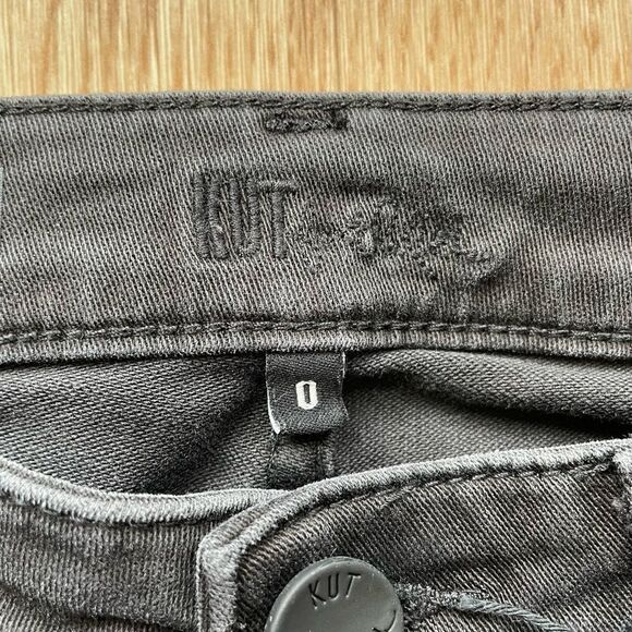 NWT Kut From The Kloth Brigitte Black/Grey Ankle Skinny Jeans - Size: 0 - Picture 4 of 11
